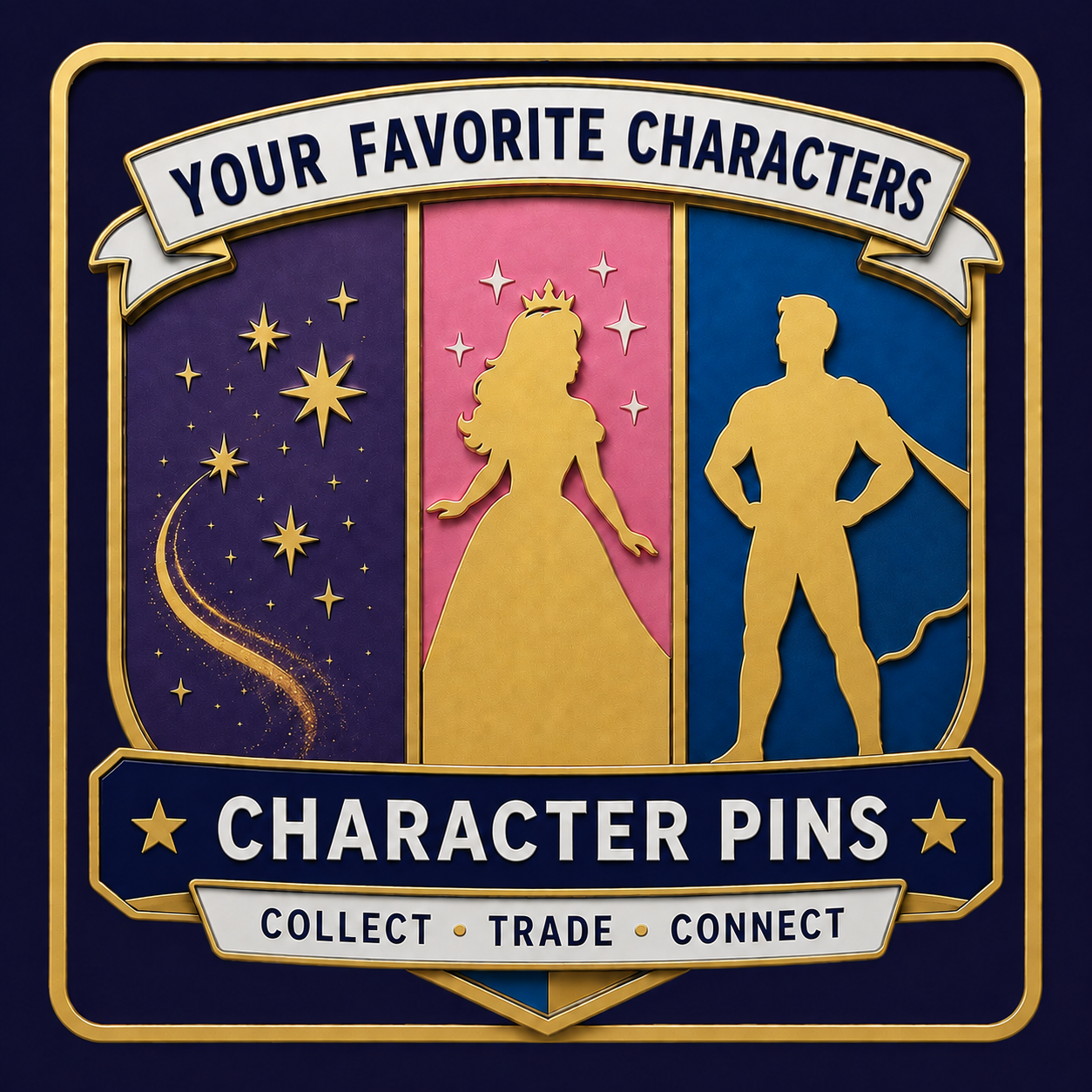 Disney Pin Trading - Character Pins