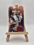 Lumière with Rose - Beauty and the Beast - Disneyland Paris Pin