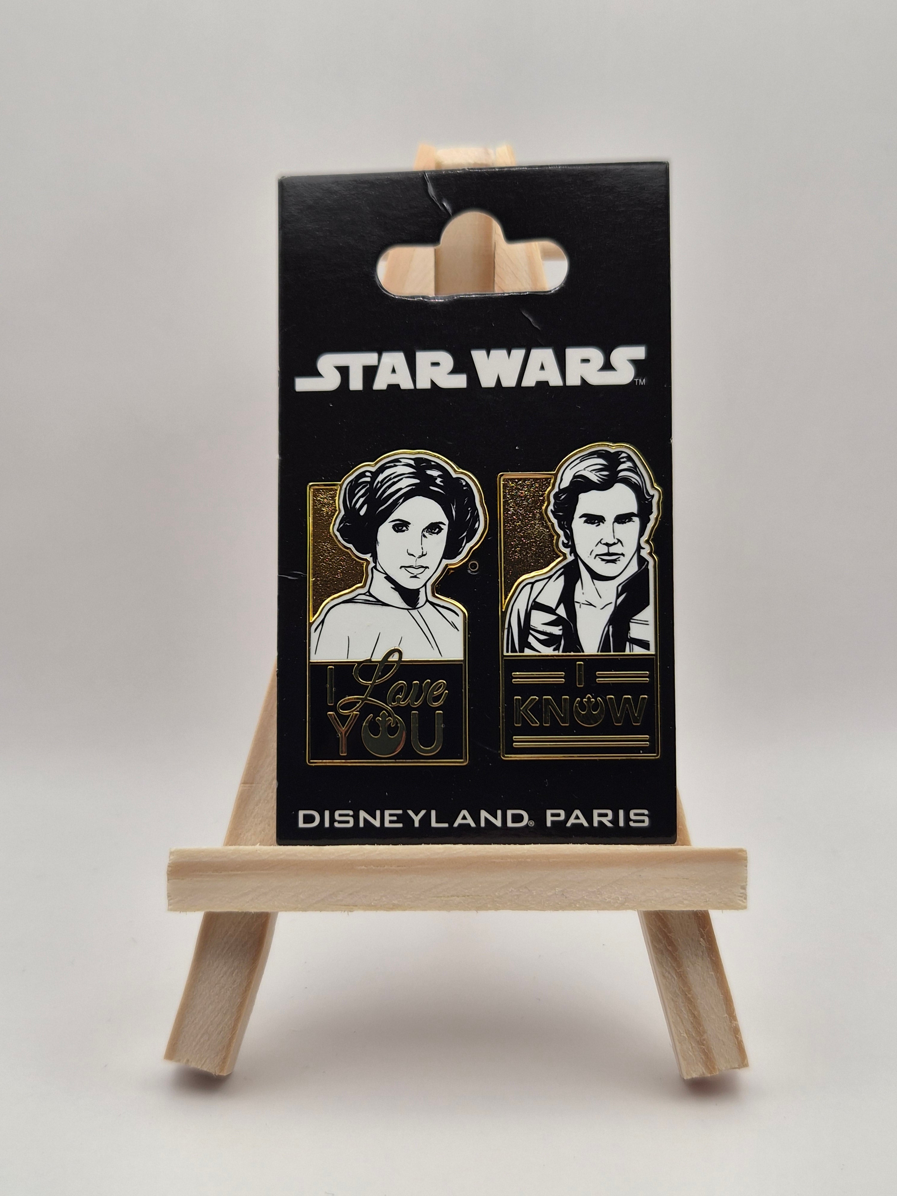 Princess Leia and Han Solo (set of 2) - Star Wars - Disneyland Paris Pin