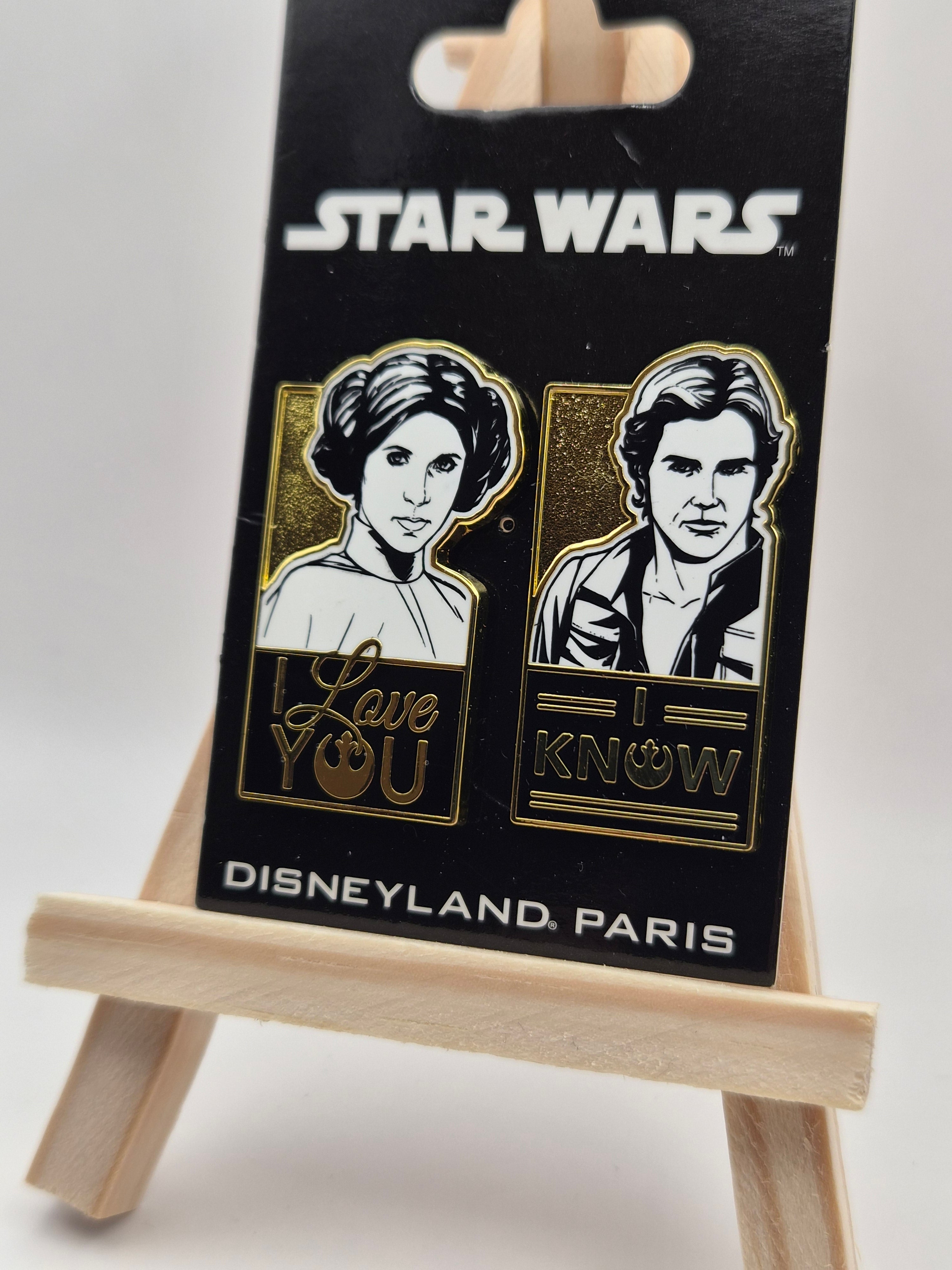 Princess Leia and Han Solo (set of 2) - Star Wars - Disneyland Paris Pin