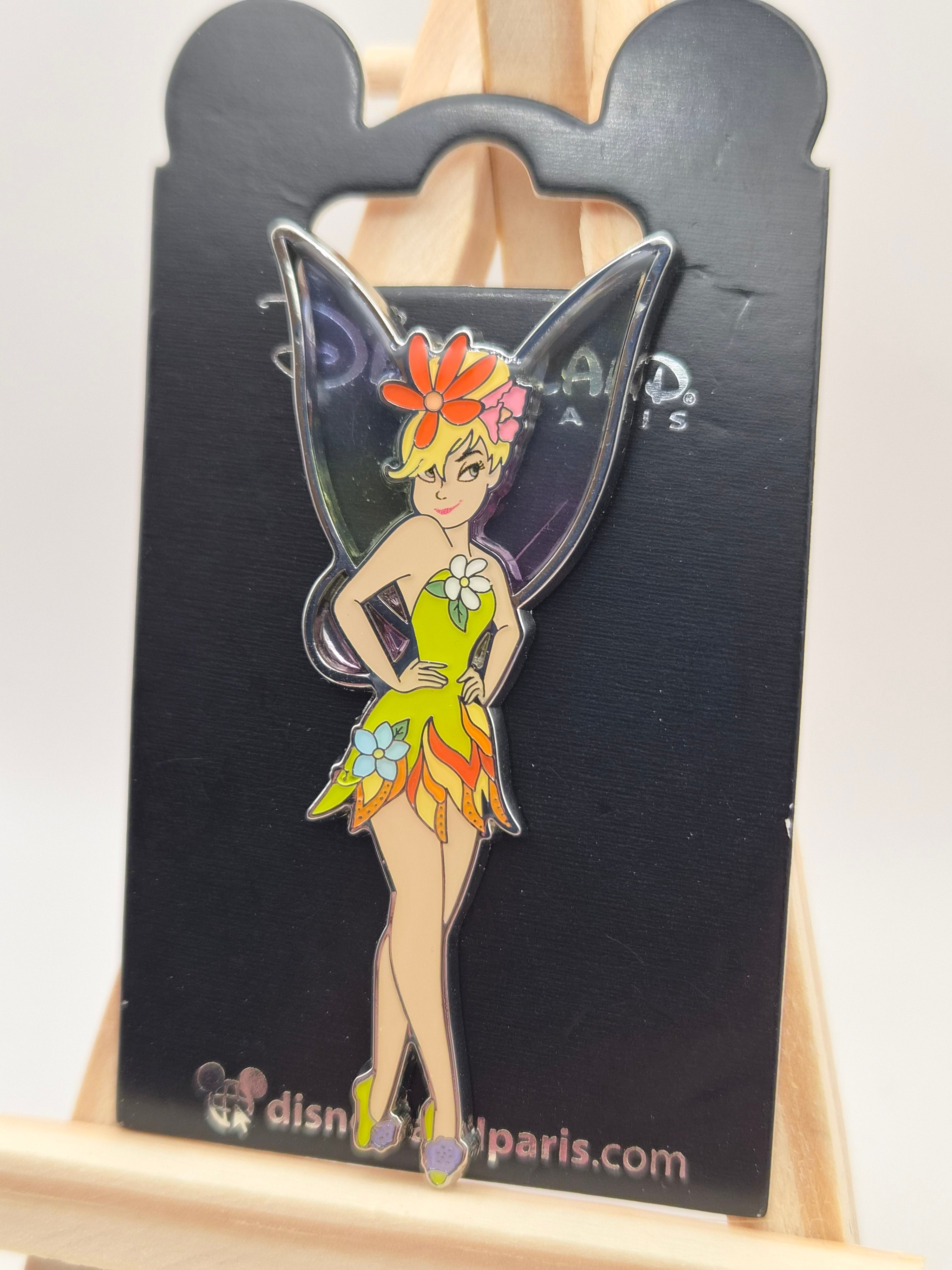 Tinker Bell in Floral Dress - Peter Pan - Disneyland Paris Pin