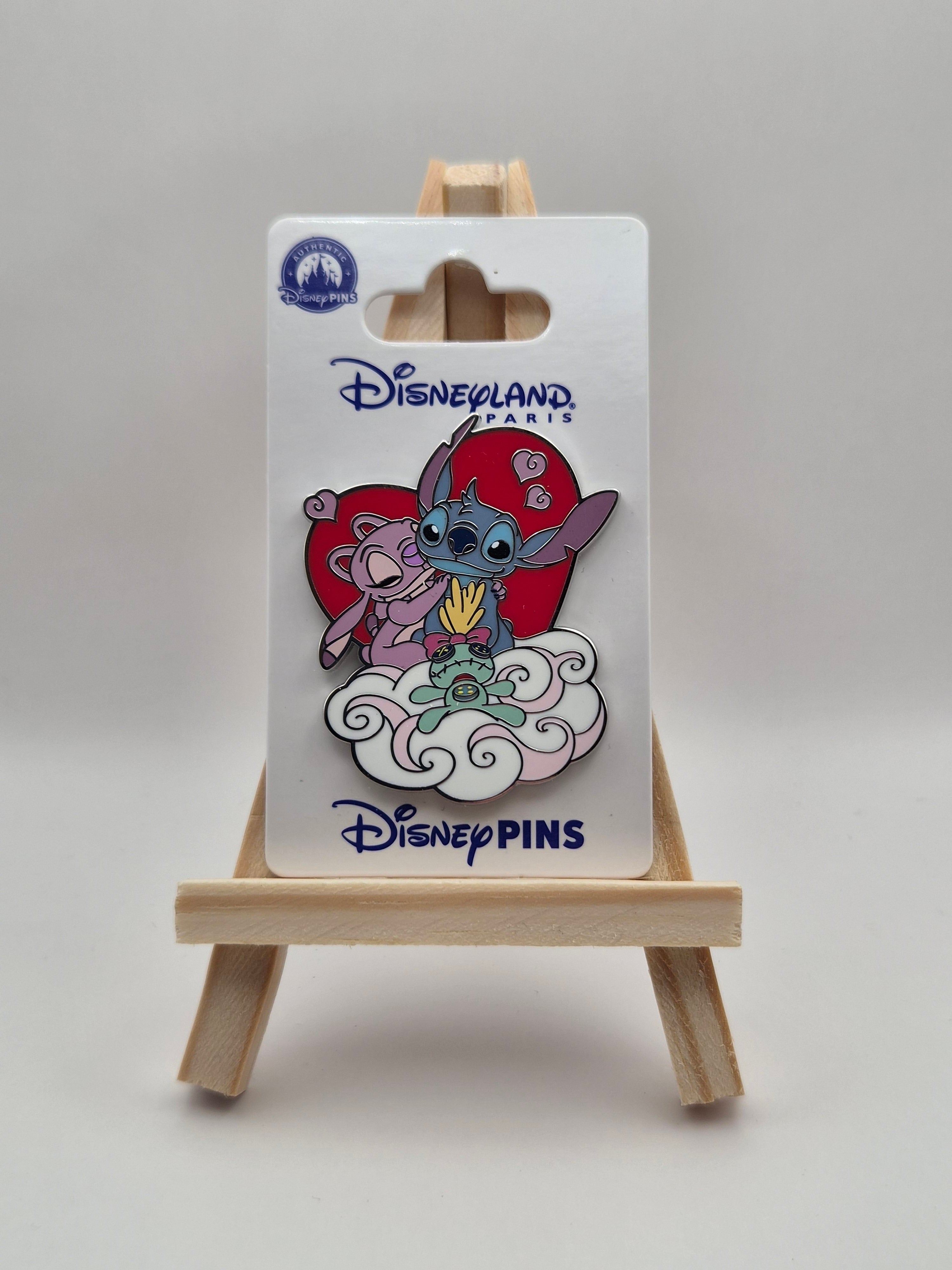 Stitch and Angel in Love Heart - Lilo and Stitch - Disneyland Paris Pin