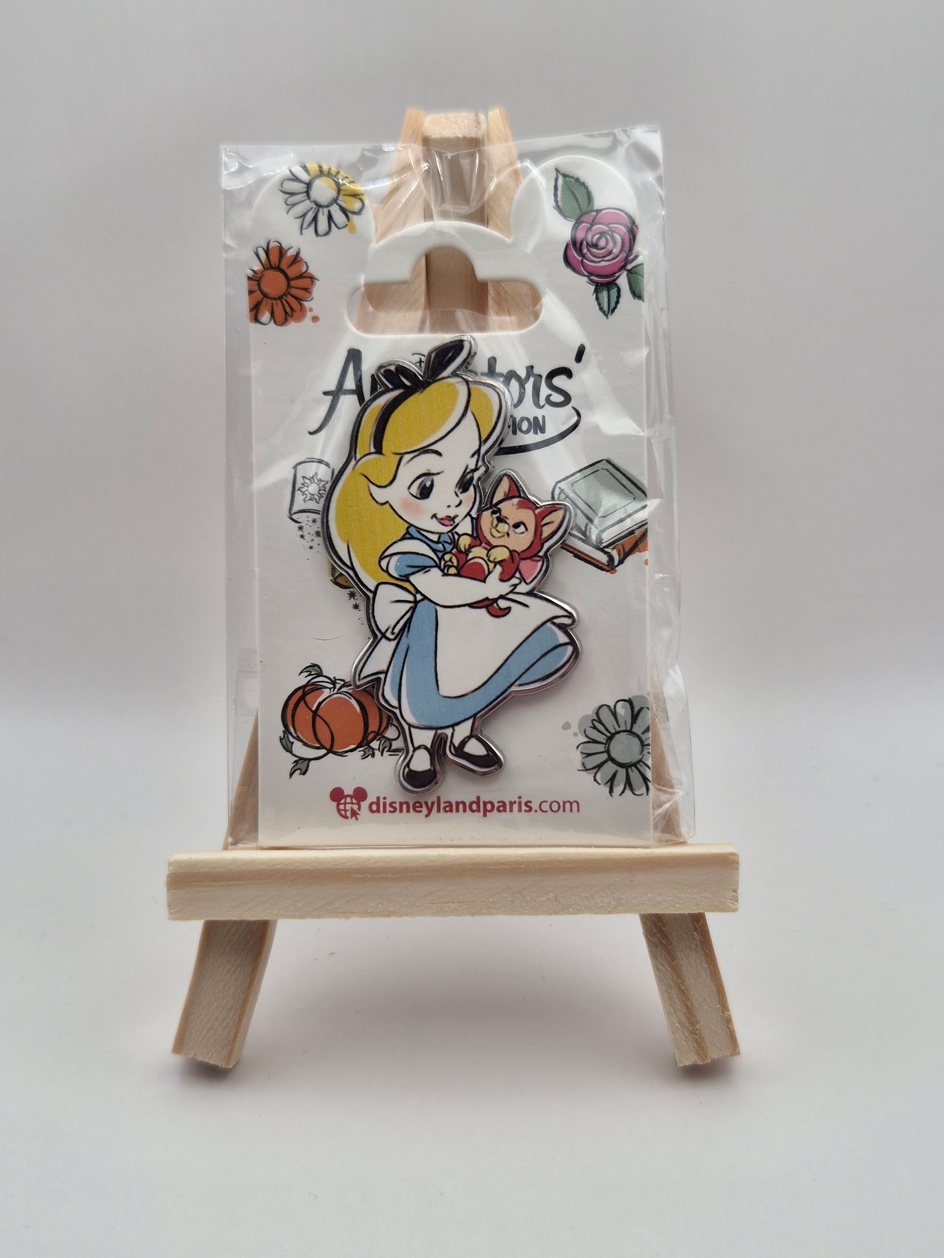 Alice Holding Dinah (Animators) - Alice in Wonderland - Disneyland Paris Pin