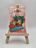 Chip & Dale on Surfboard - It's a Small World - Disneyland Paris Pin