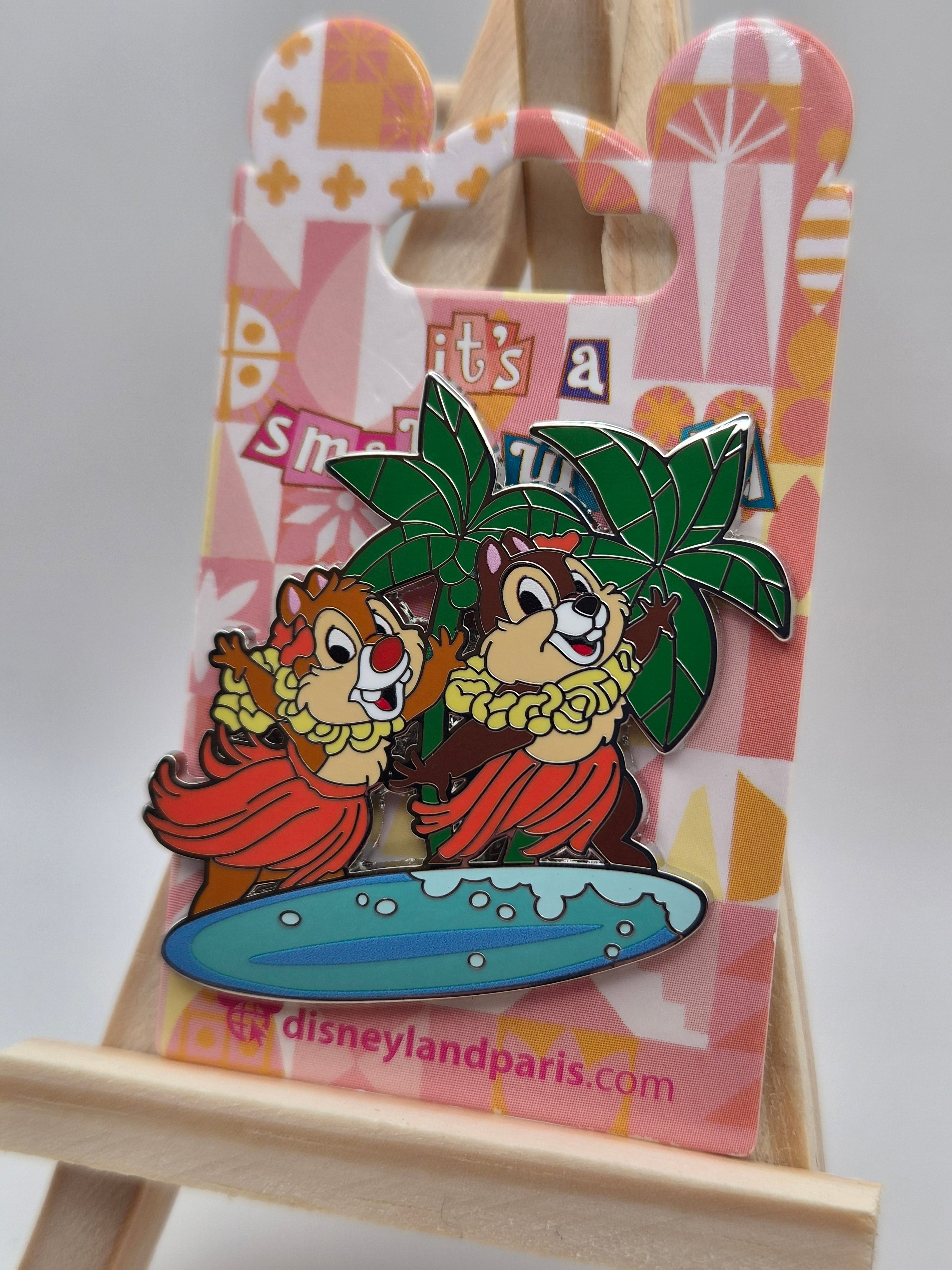 Chip & Dale on Surfboard - It's a Small World - Disneyland Paris Pin