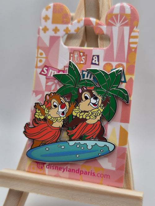 Chip & Dale on Surfboard - It's a Small World - Disneyland Paris Pin