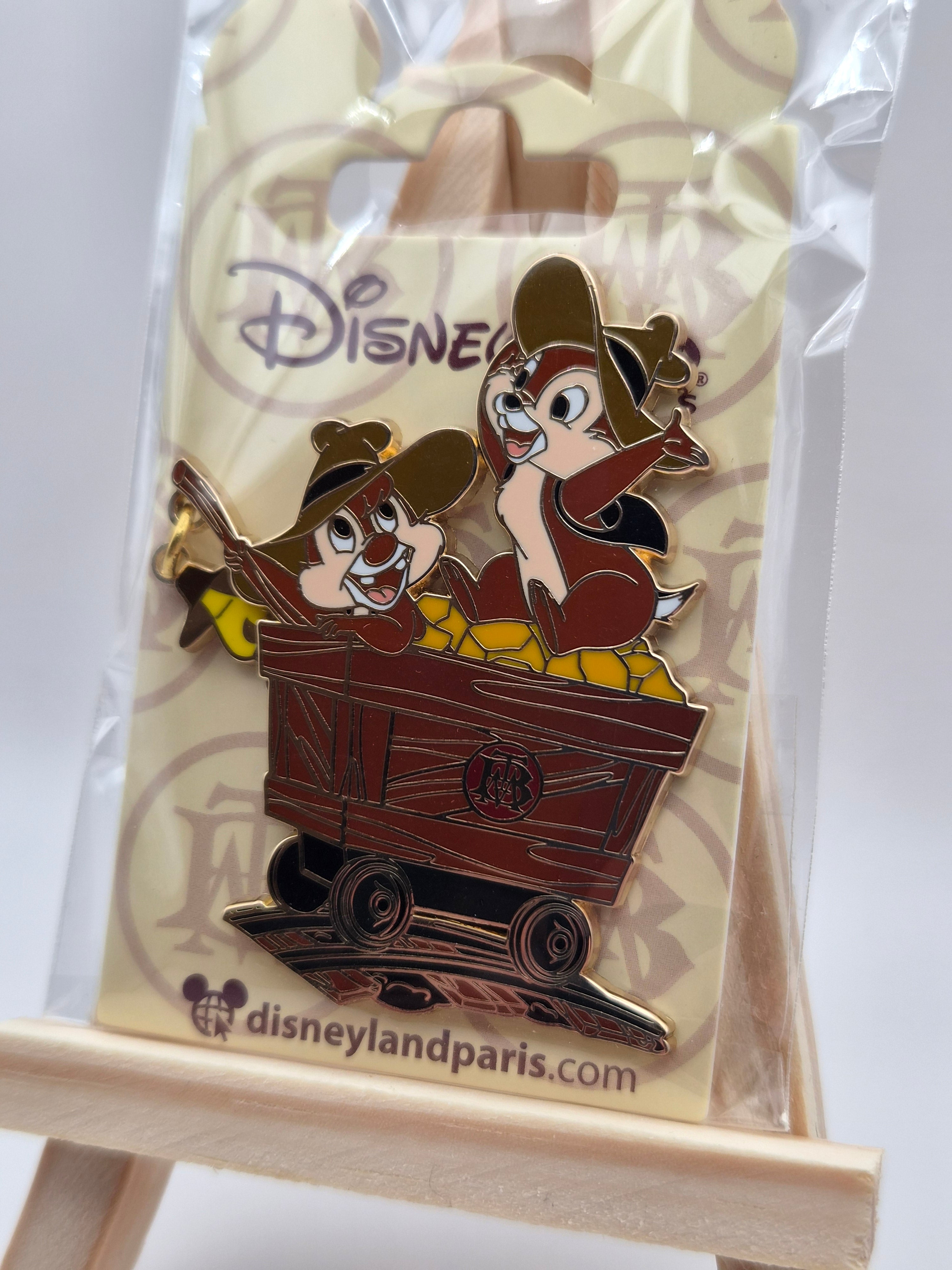 Chip & Dale - Big Thunder Mountain Mine Cart - Disneyland Paris Pin