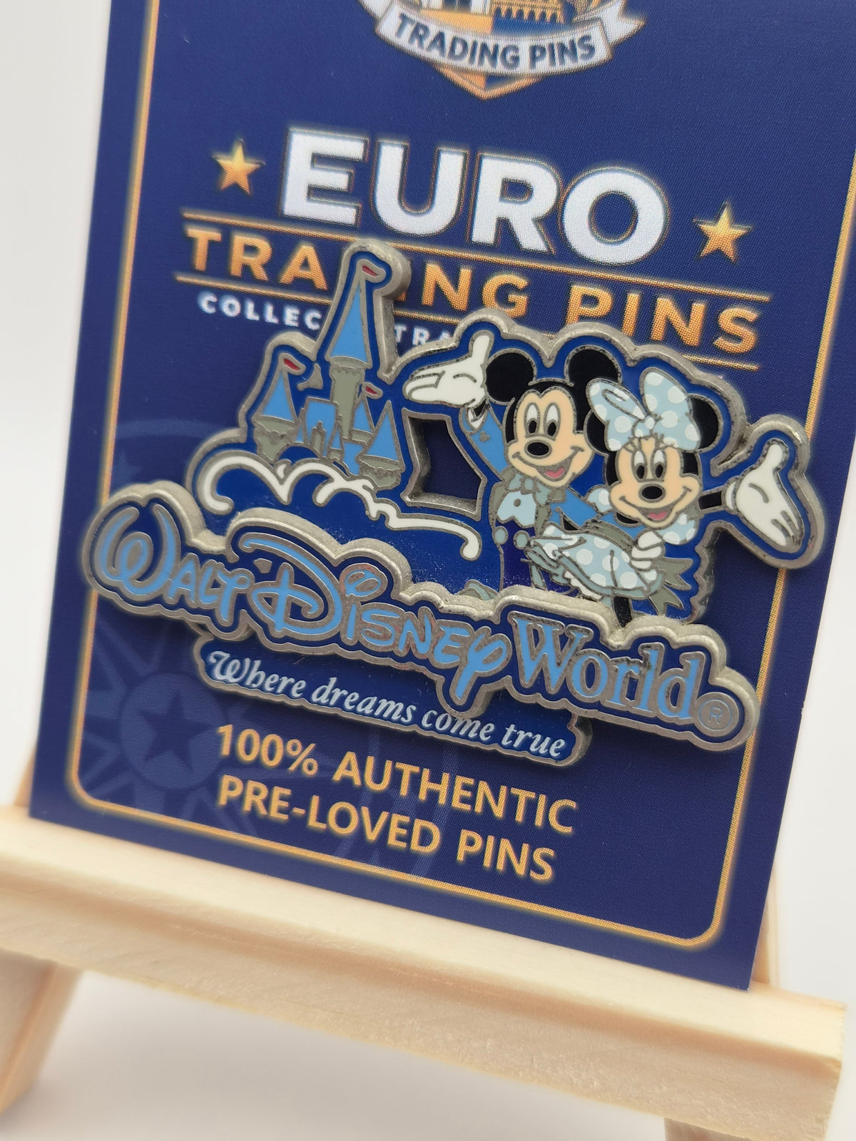 Walt Disney World Mickey Mouse and Minnie Mouse - Where Dreams Come True - 100% Authentic Disney Pin