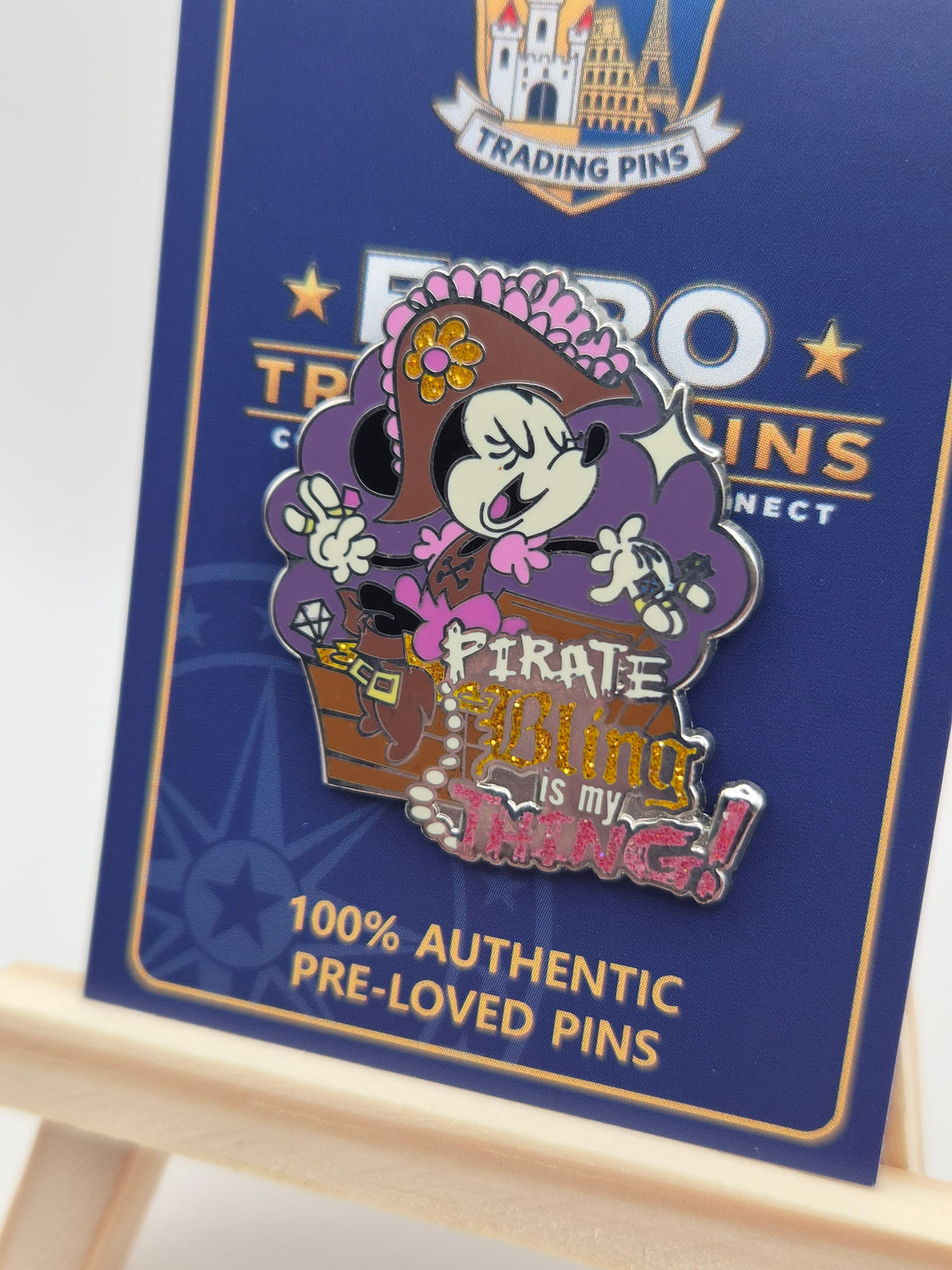 Pirates of the Caribbean Minnie Mouse - Pirate Bling is My Thing - 100% Authentic Disney Pin
