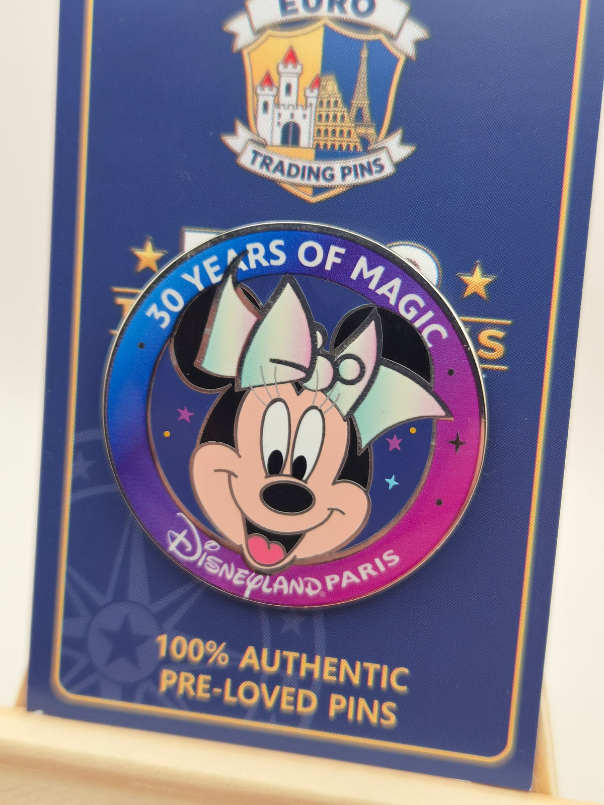 Minnie Mouse 30 Years of Magic - Disneyland Paris - 100% Authentic Disney Pin