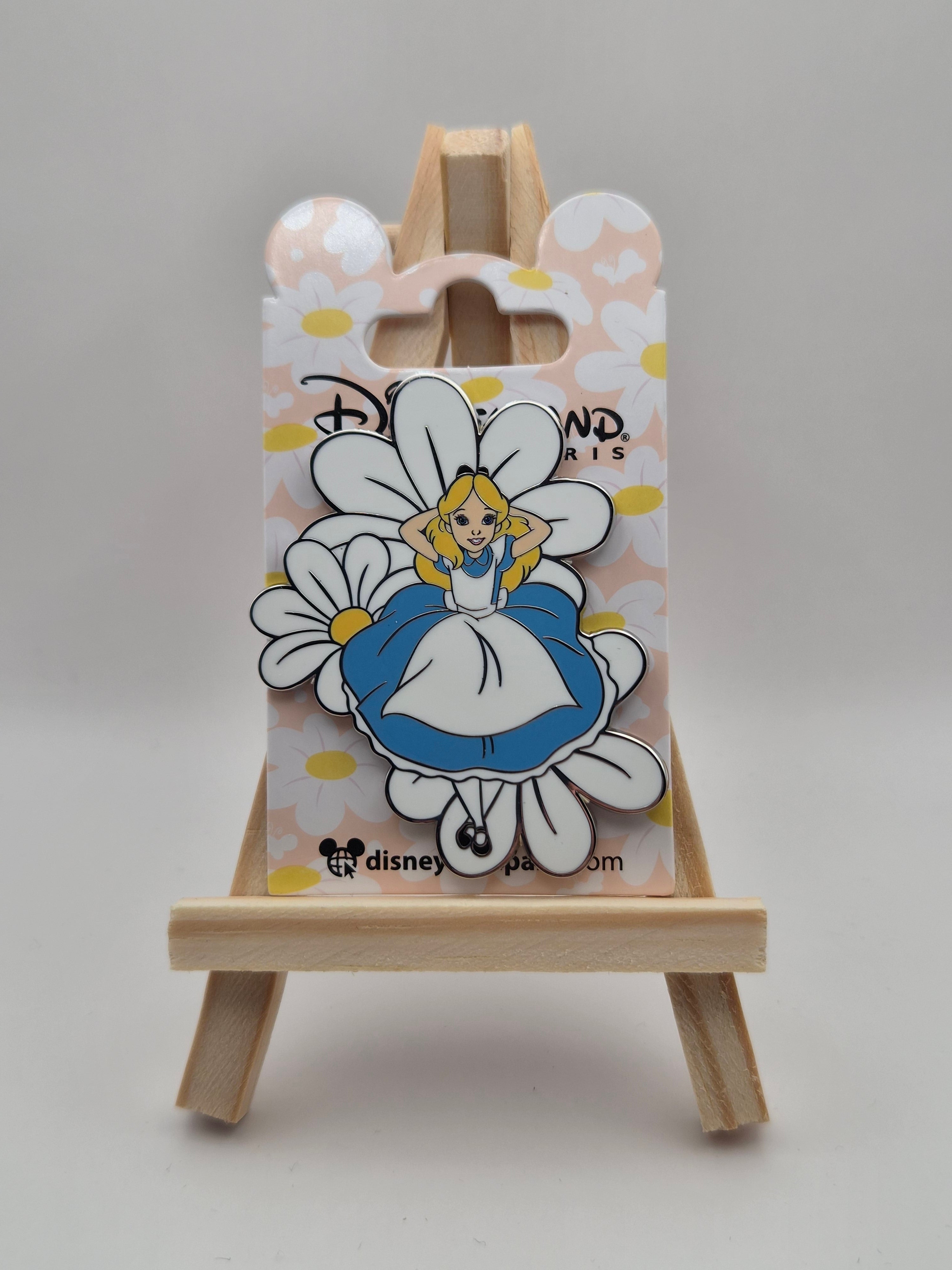 Alice on Flowers - Alice in Wonderland - Disneyland Paris Pin