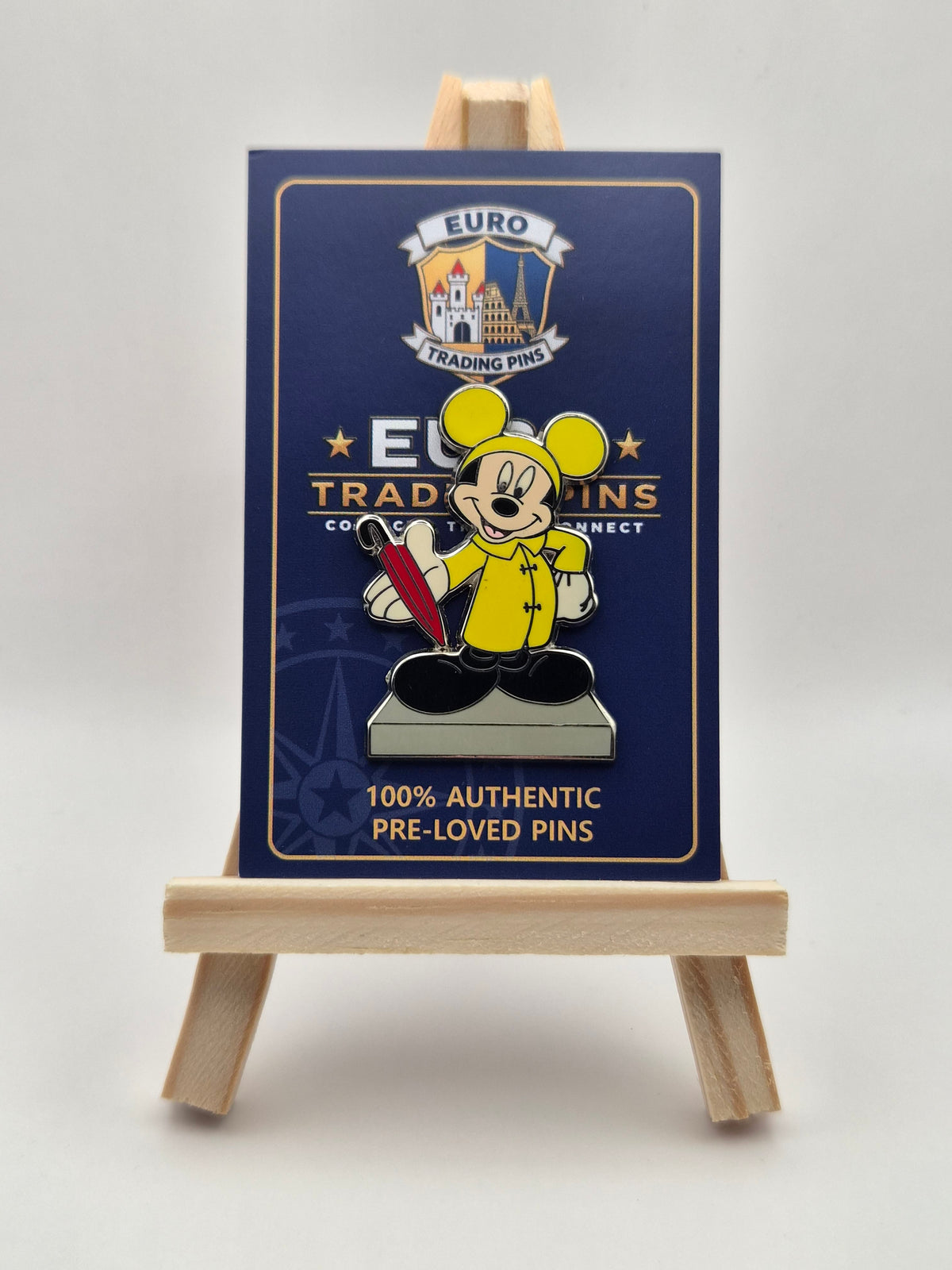 Mickey Mouse - Raincoat and Umbrella - 100% Authentic Disney Pin