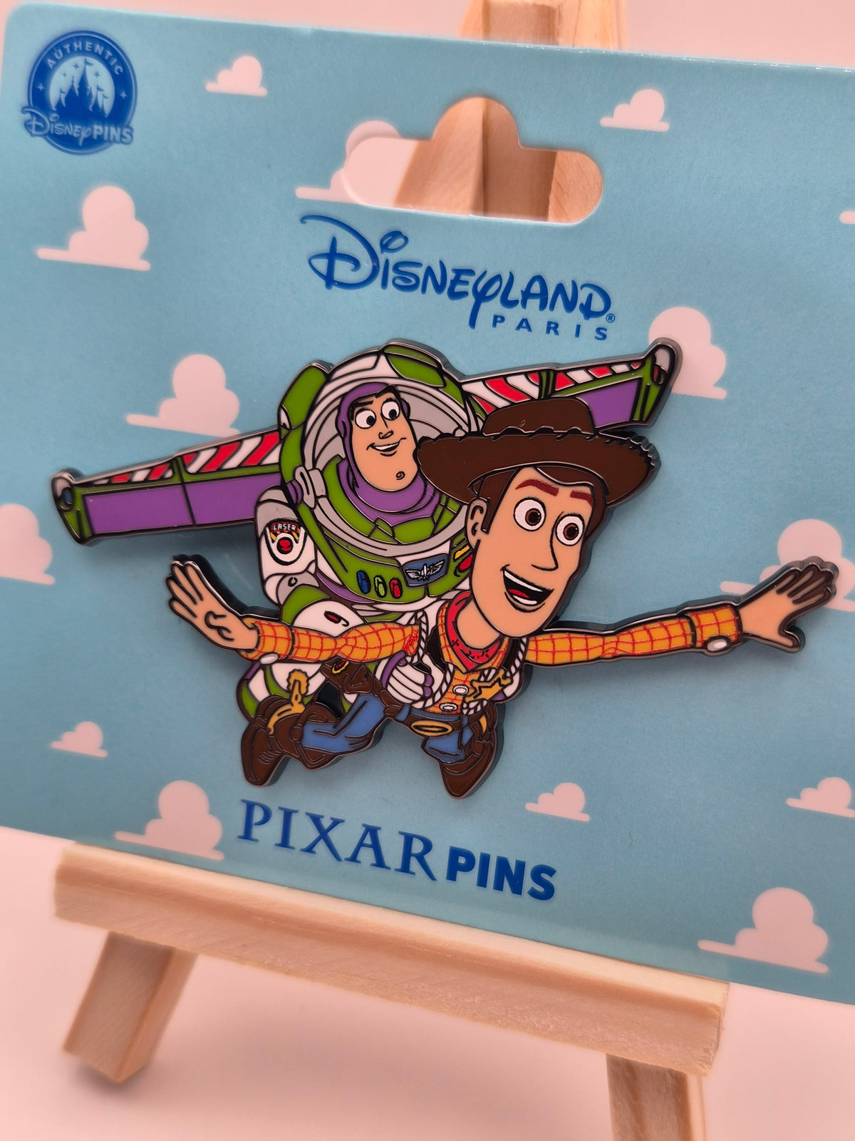 Woody and Buzz Lightyear Flying - Toy Story - Disneyland Paris Pin