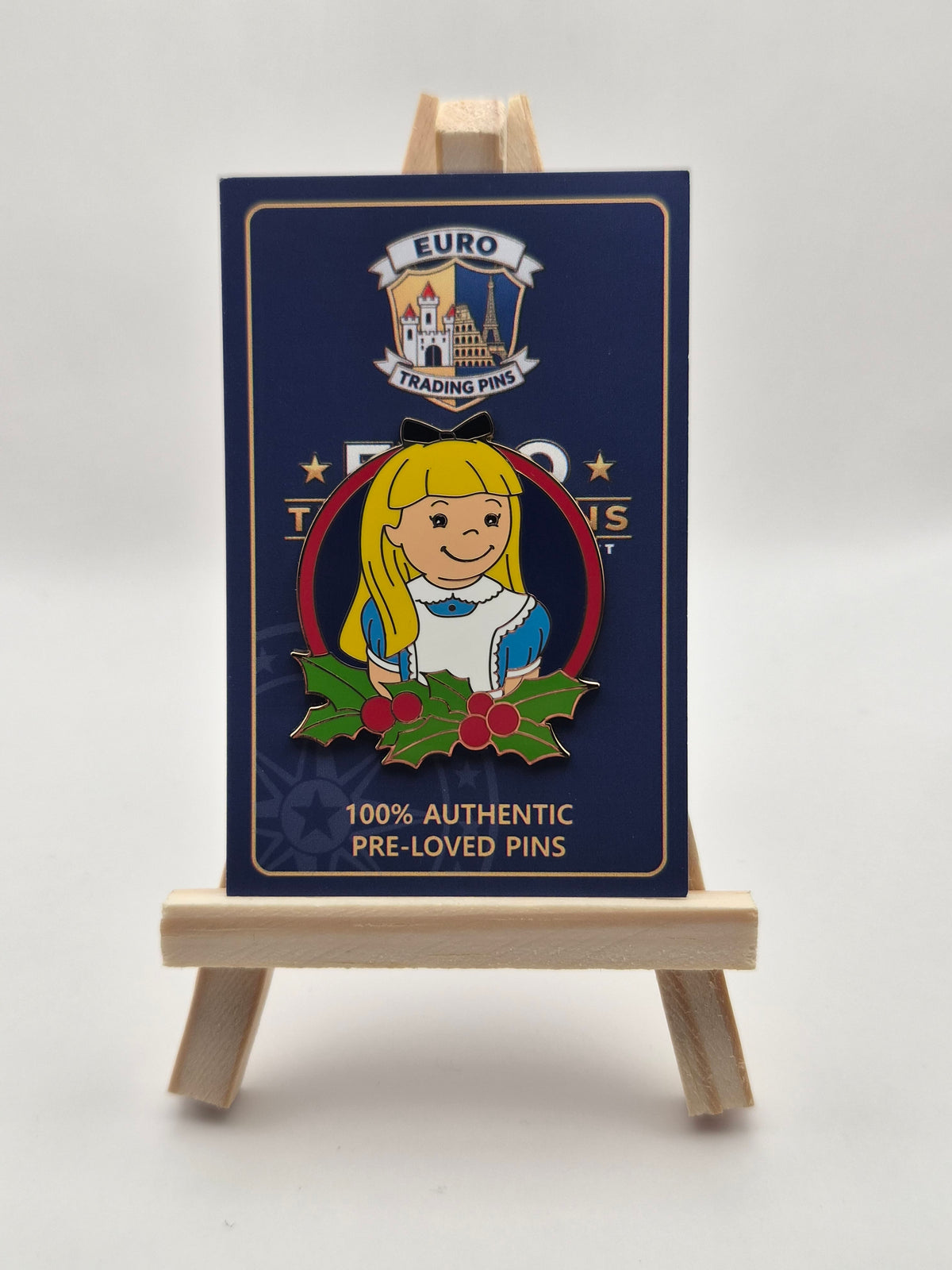 Alice in Wonderland - It's a Small World Christmas Mystery Series - 100% Authentic Disney Pin