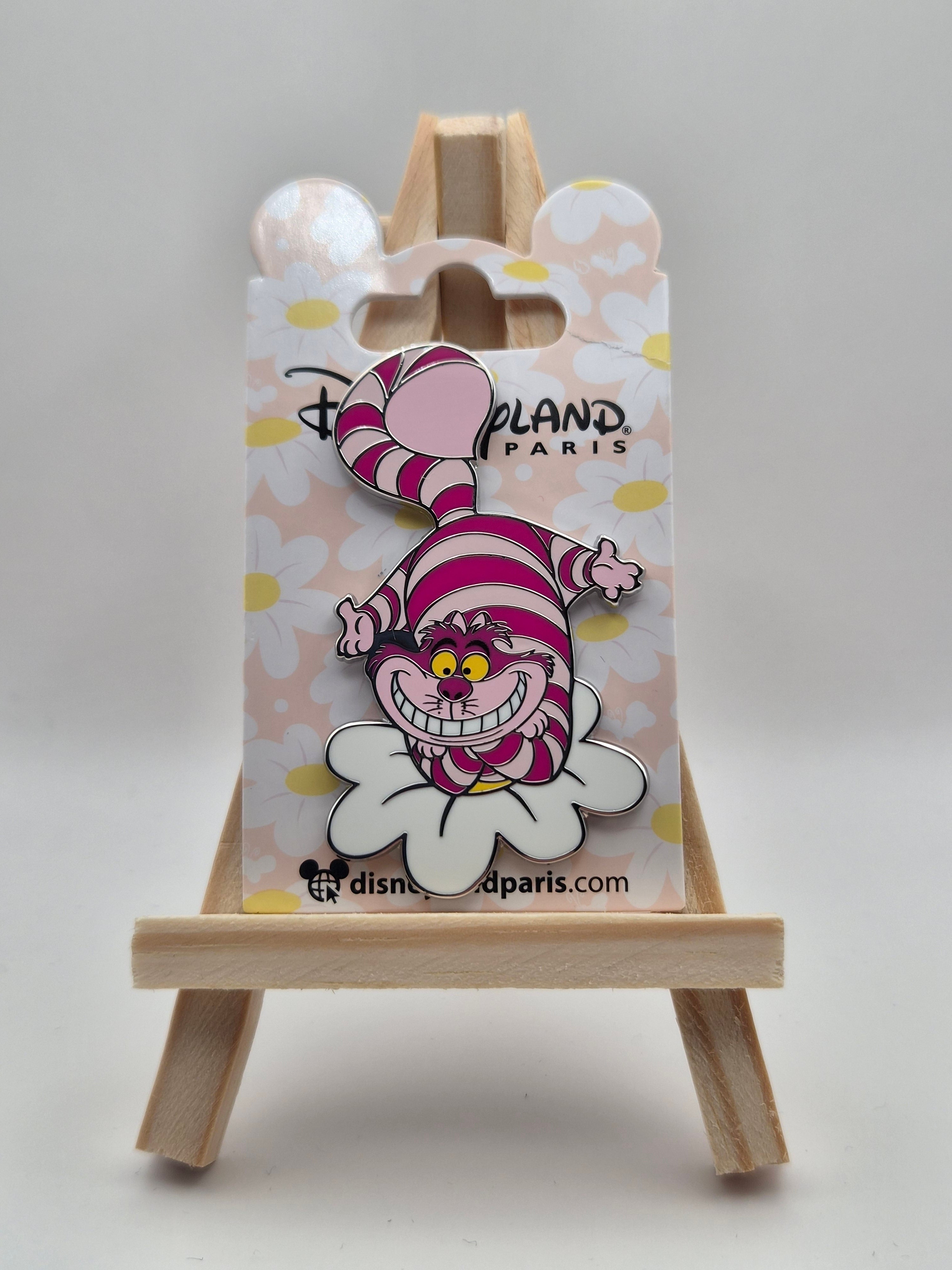 Cheshire Cat on Flowers - Alice in Wonderland - Disneyland Paris Pin