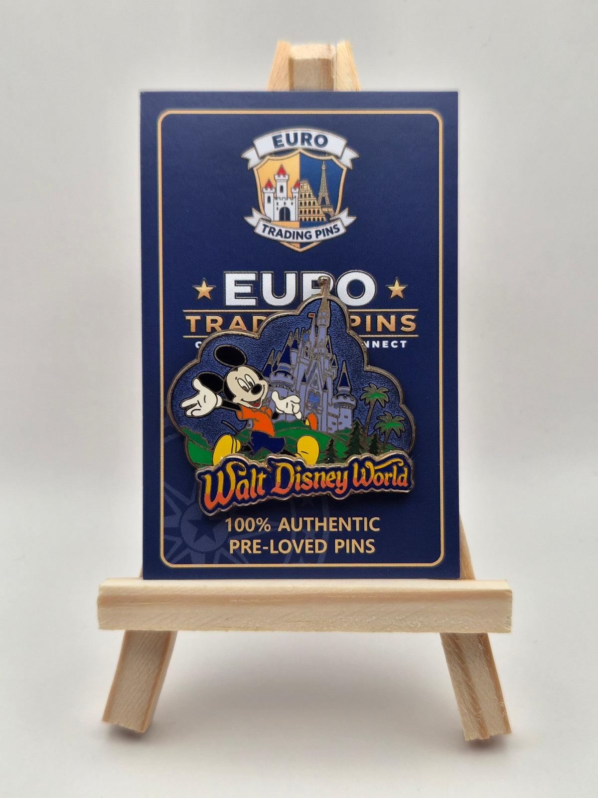 Mickey Mouse - Walt Disney World Castle at Night - 100% Authentic Disney Pin