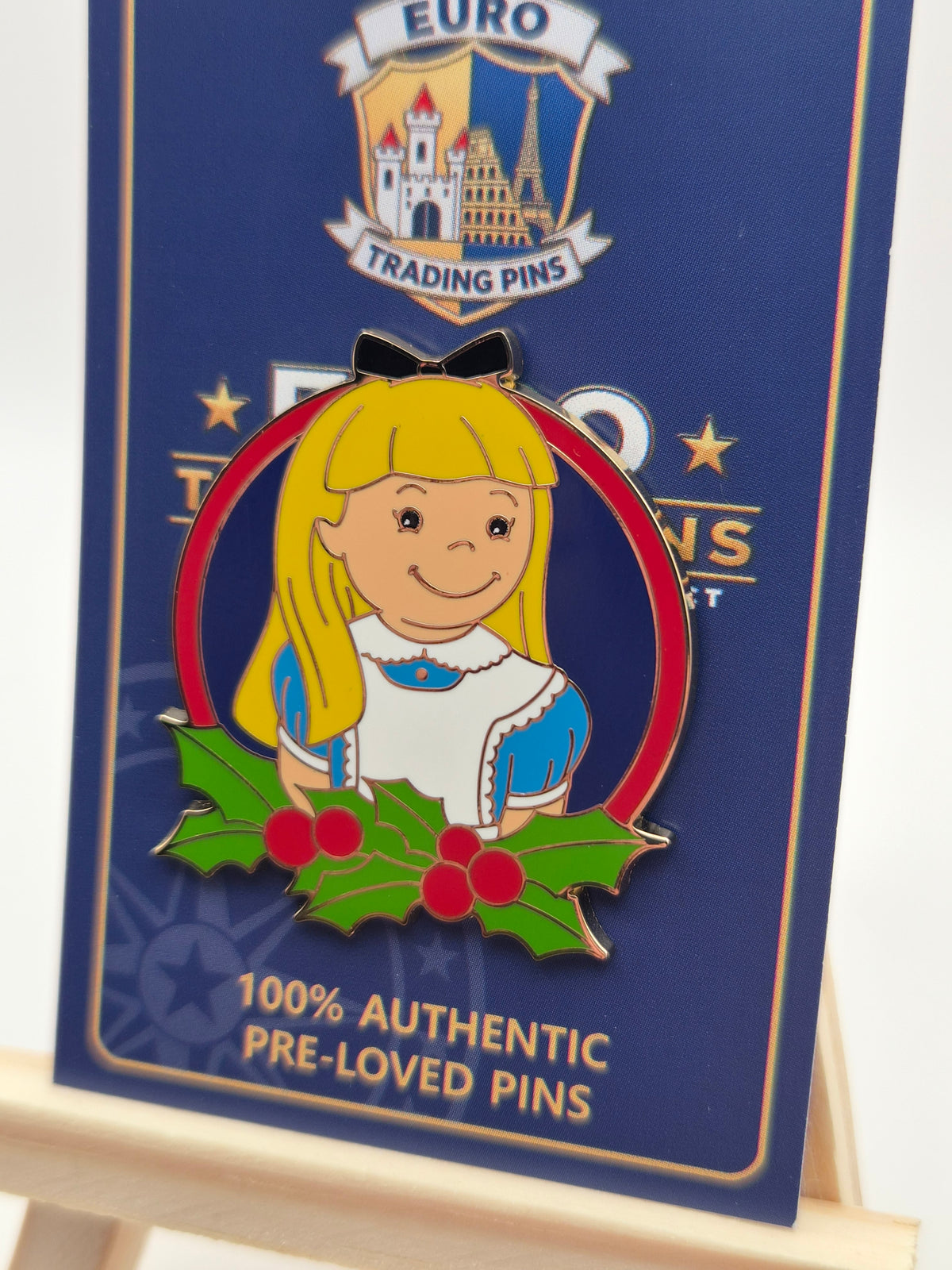 Alice in Wonderland - It's a Small World Christmas Mystery Series - 100% Authentic Disney Pin