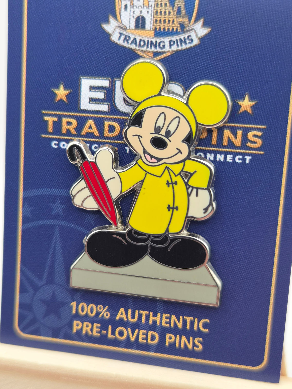Mickey Mouse - Raincoat and Umbrella - 100% Authentic Disney Pin