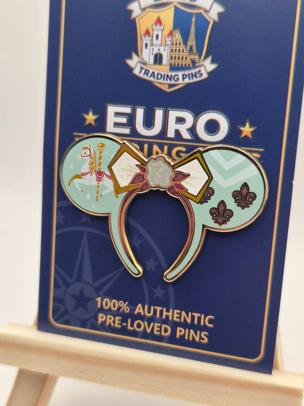 King Arthur Carrousel Minnie Mouse Ears - Minnie Mouse The Main Attraction - 100% Authentic Disney Pin
