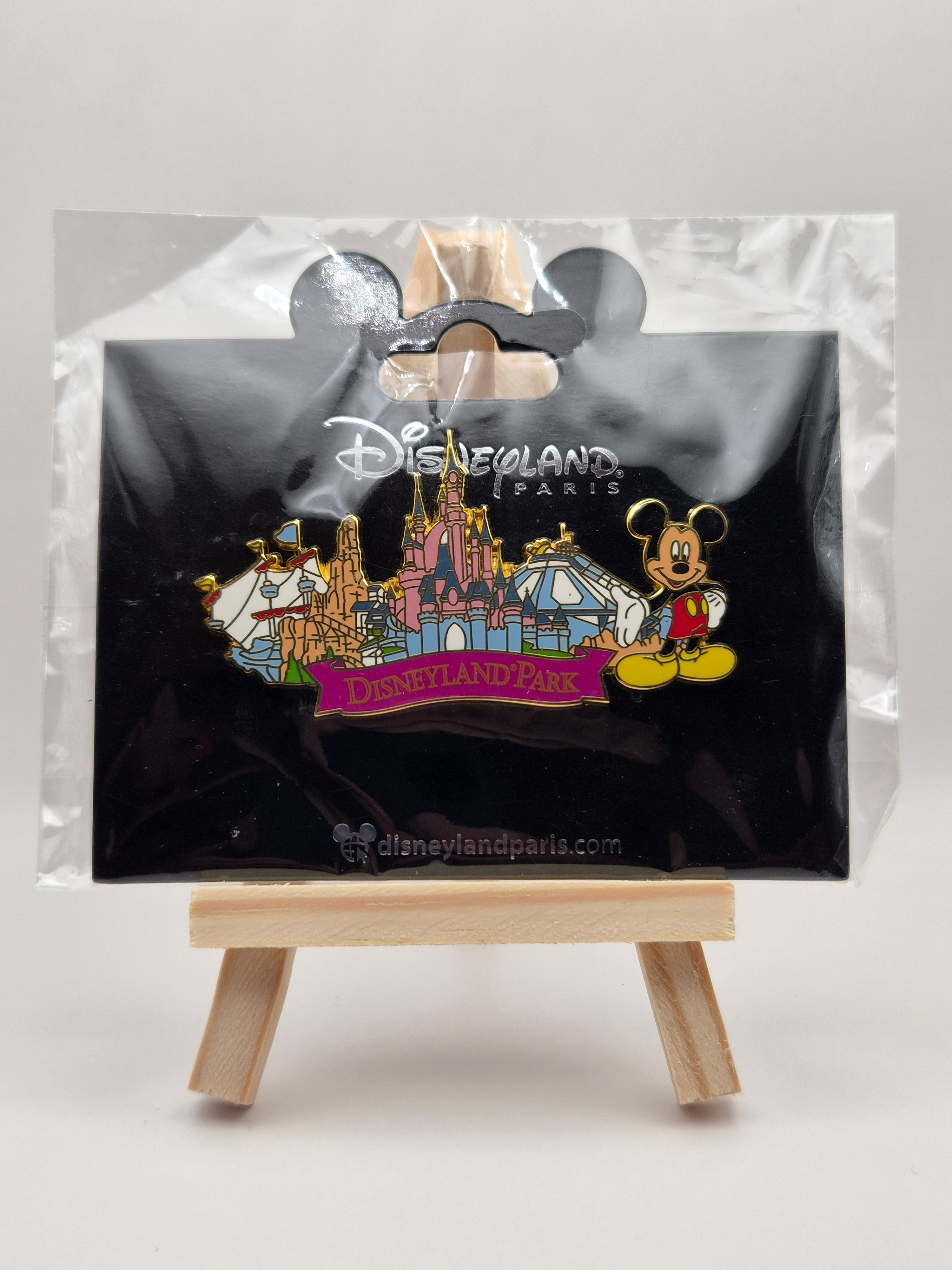 Disneyland Park - Attractions Skyline with Mickey Mouse - Disneyland Paris Pin