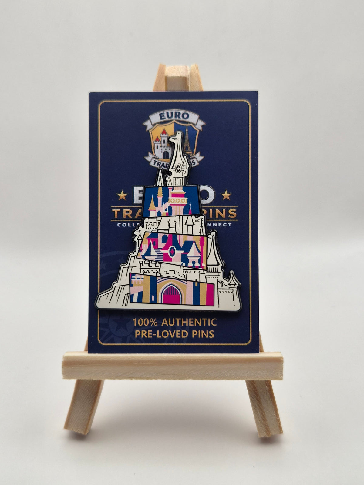 Sleeping Beauty Castle Pop Art - Disneyland Paris - 100% Authentic Disney Pin