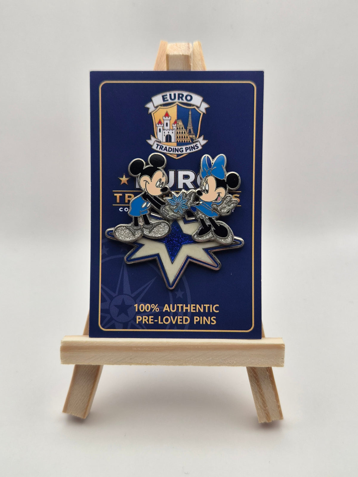 Mickey Mouse and Minnie Mouse - 25th Anniversary Disneyland Paris - 100% Authentic Disney Pin