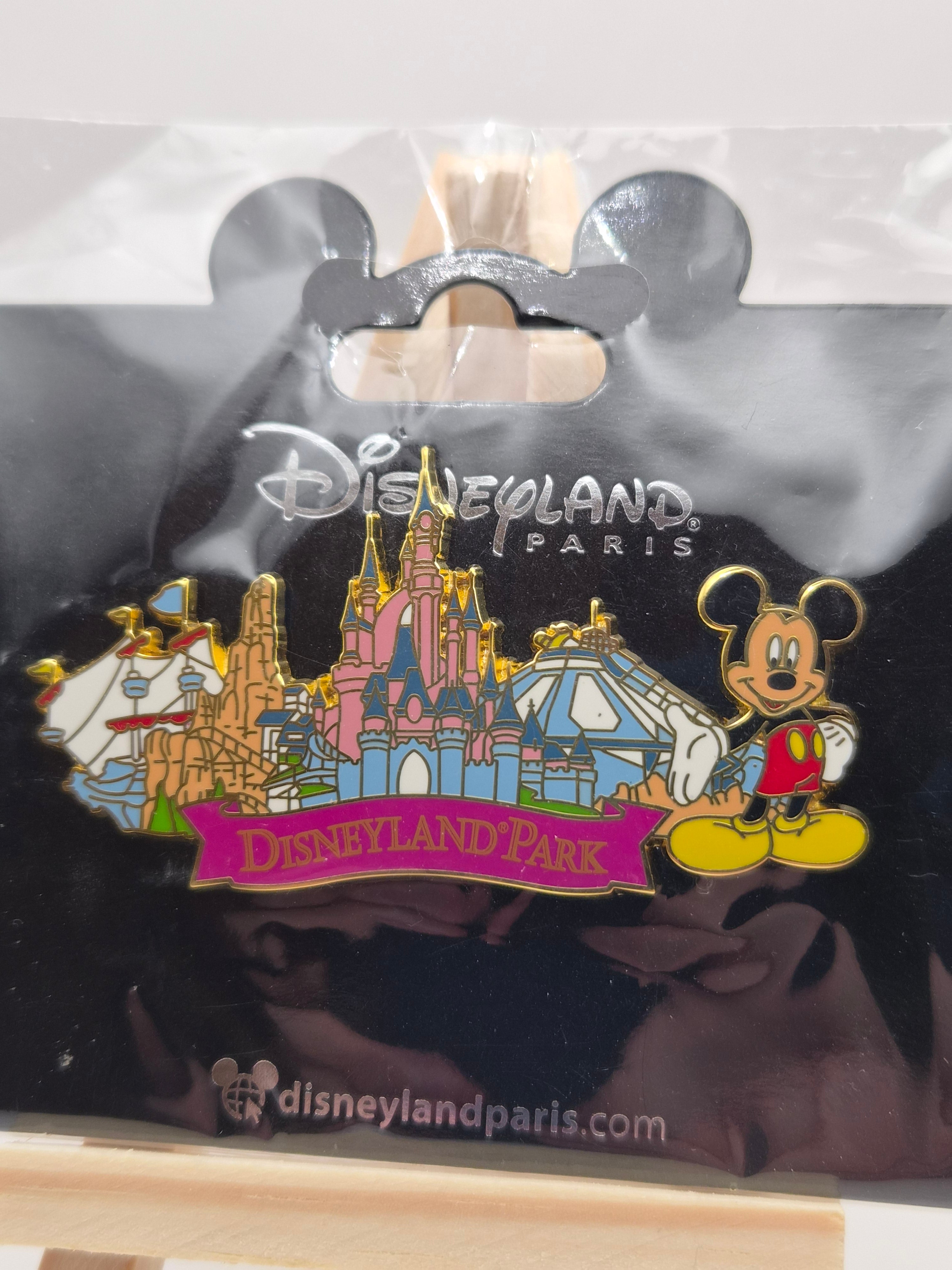 Disneyland Park - Attractions Skyline with Mickey Mouse - Disneyland Paris Pin