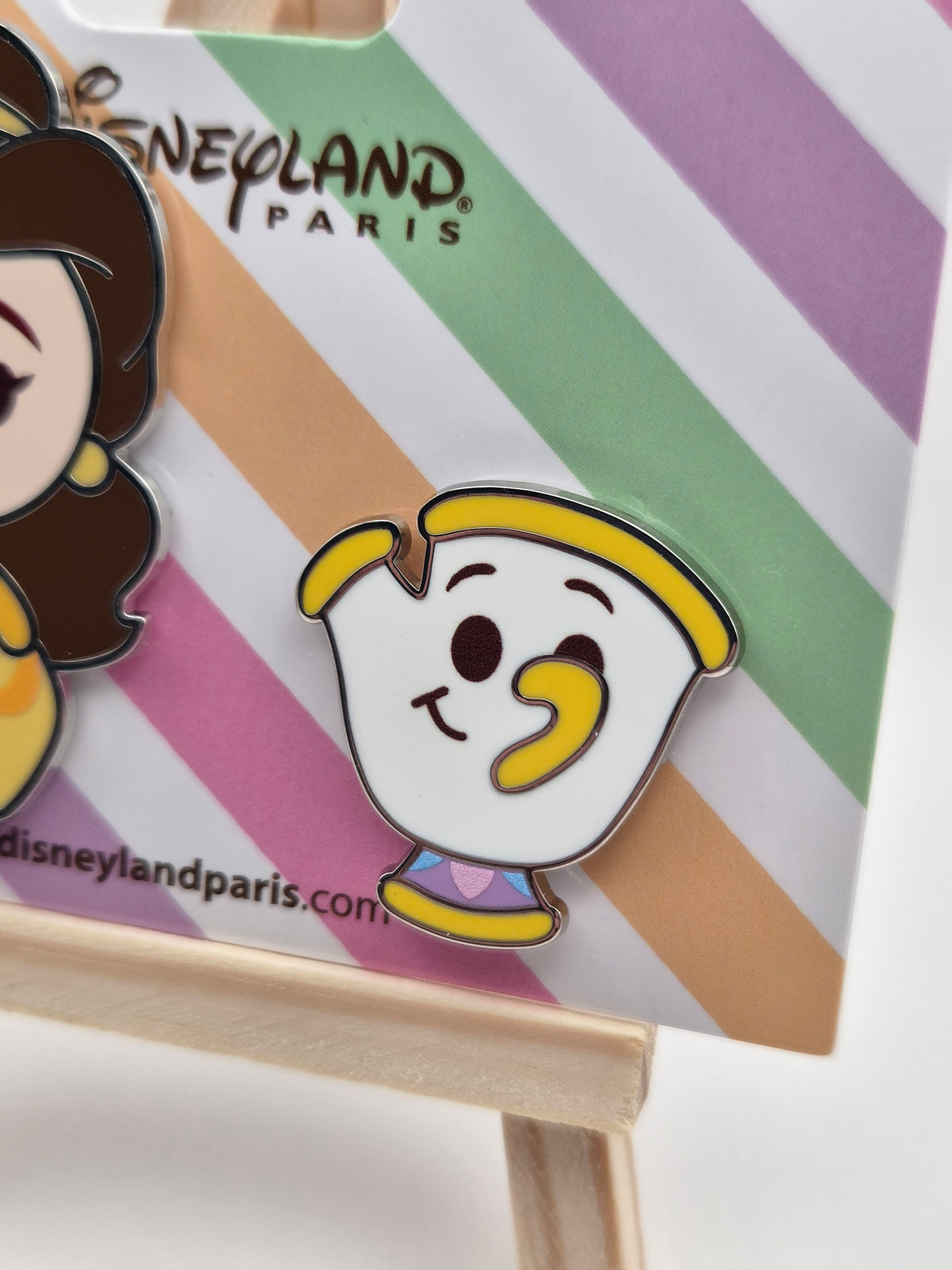 Belle and Chip - Beauty and the Beast Set of 2 - Disneyland Paris Pin