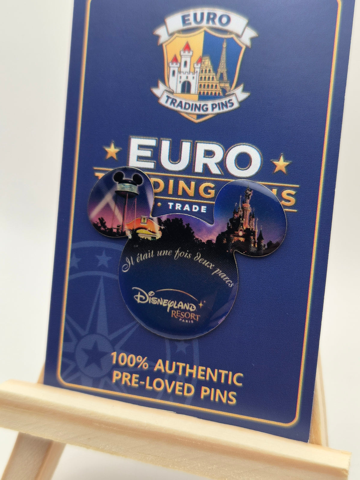 "Il était une fois deux parcs" - Disneyland Paris - 100% Authentic Disney Pin
