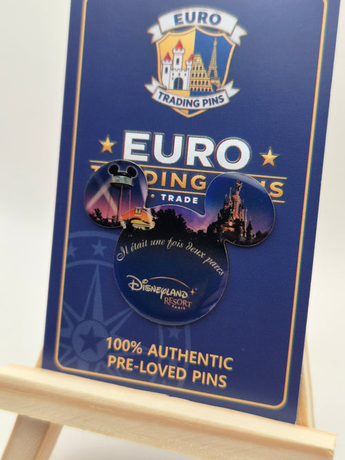 "Il était une fois deux parcs" - Disneyland Paris - 100% Authentic Disney Pin