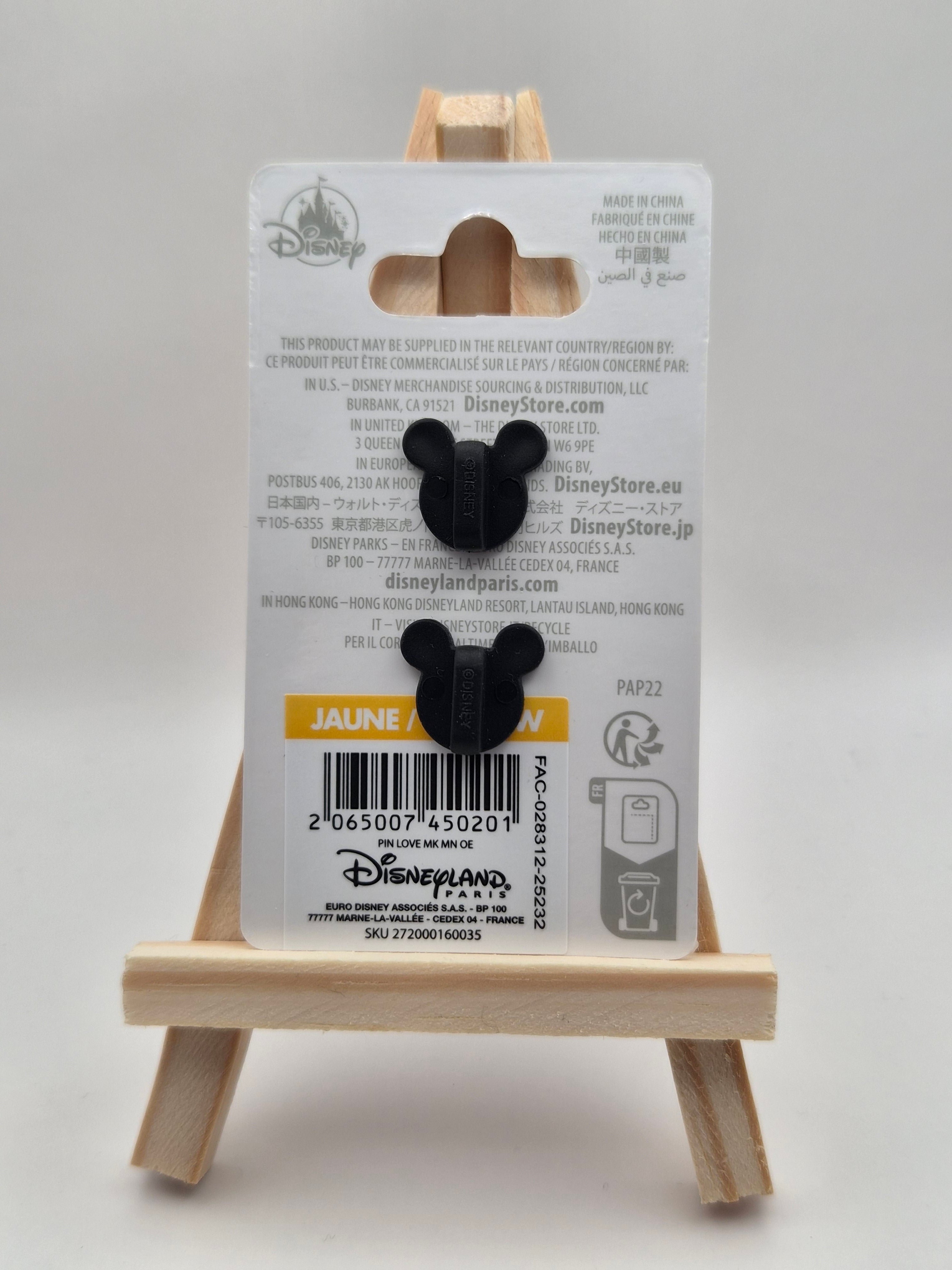Mickey Mouse and Minnie Mouse in Love Heart - Valentine's Day - Disneyland Paris Pin