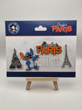 Stitch with Castle and Eiffel Tower - Set of 4 - Disneyland Paris Pin