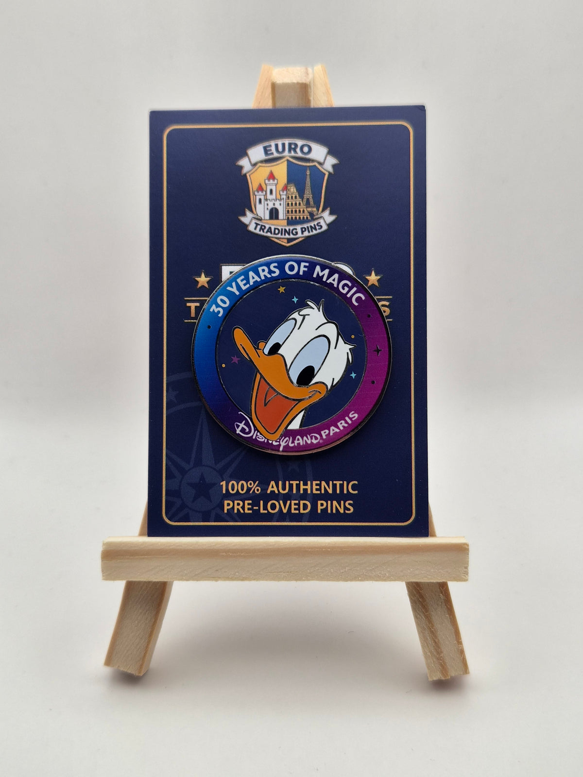 Donald Duck 30 Years of Magic - Disneyland Paris - 100% Authentic Disney Pin