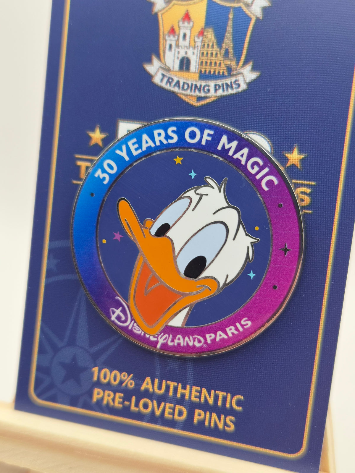 Donald Duck 30 Years of Magic - Disneyland Paris - 100% Authentic Disney Pin