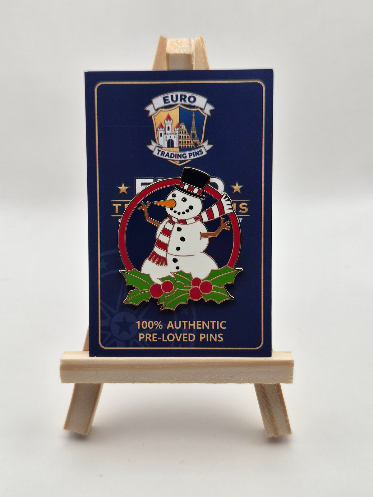 Snowman - It's a Small World Mystery Christmas Mystery Series - 100% Authentic Disney Pin