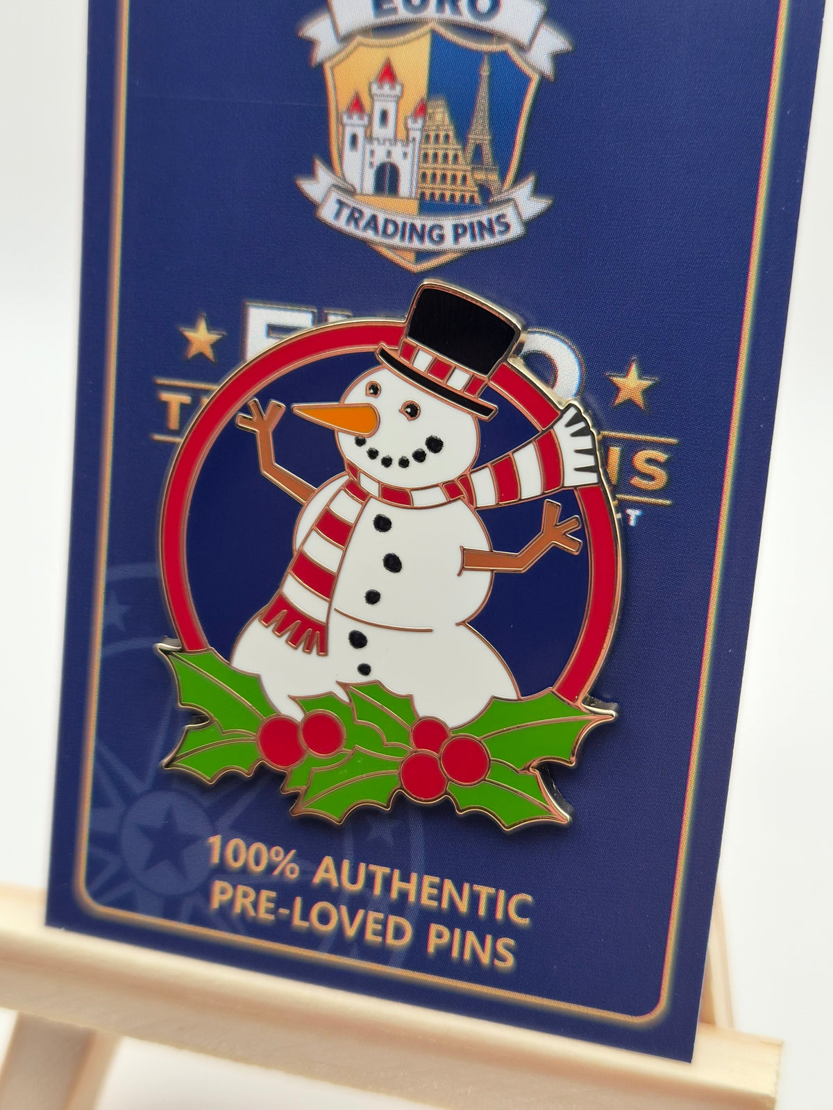 Snowman - It's a Small World Mystery Christmas Mystery Series - 100% Authentic Disney Pin