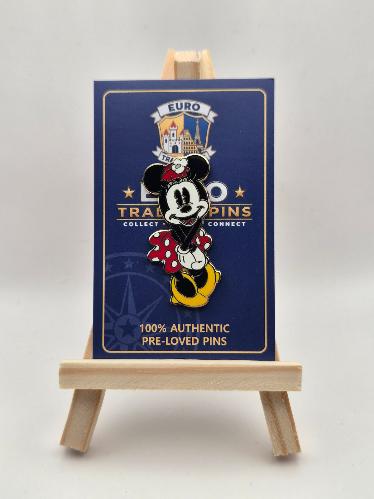 Minnie Mouse - Classic with Hands Clasped in Front - 100% Authentic Disney Pin