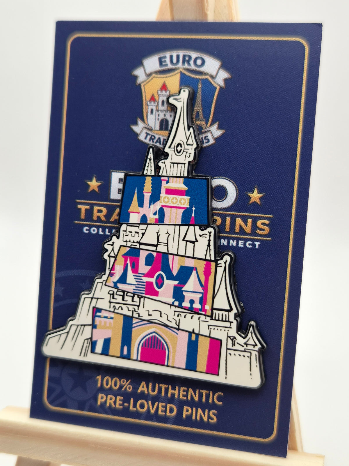 Sleeping Beauty Castle Pop Art - Disneyland Paris - 100% Authentic Disney Pin