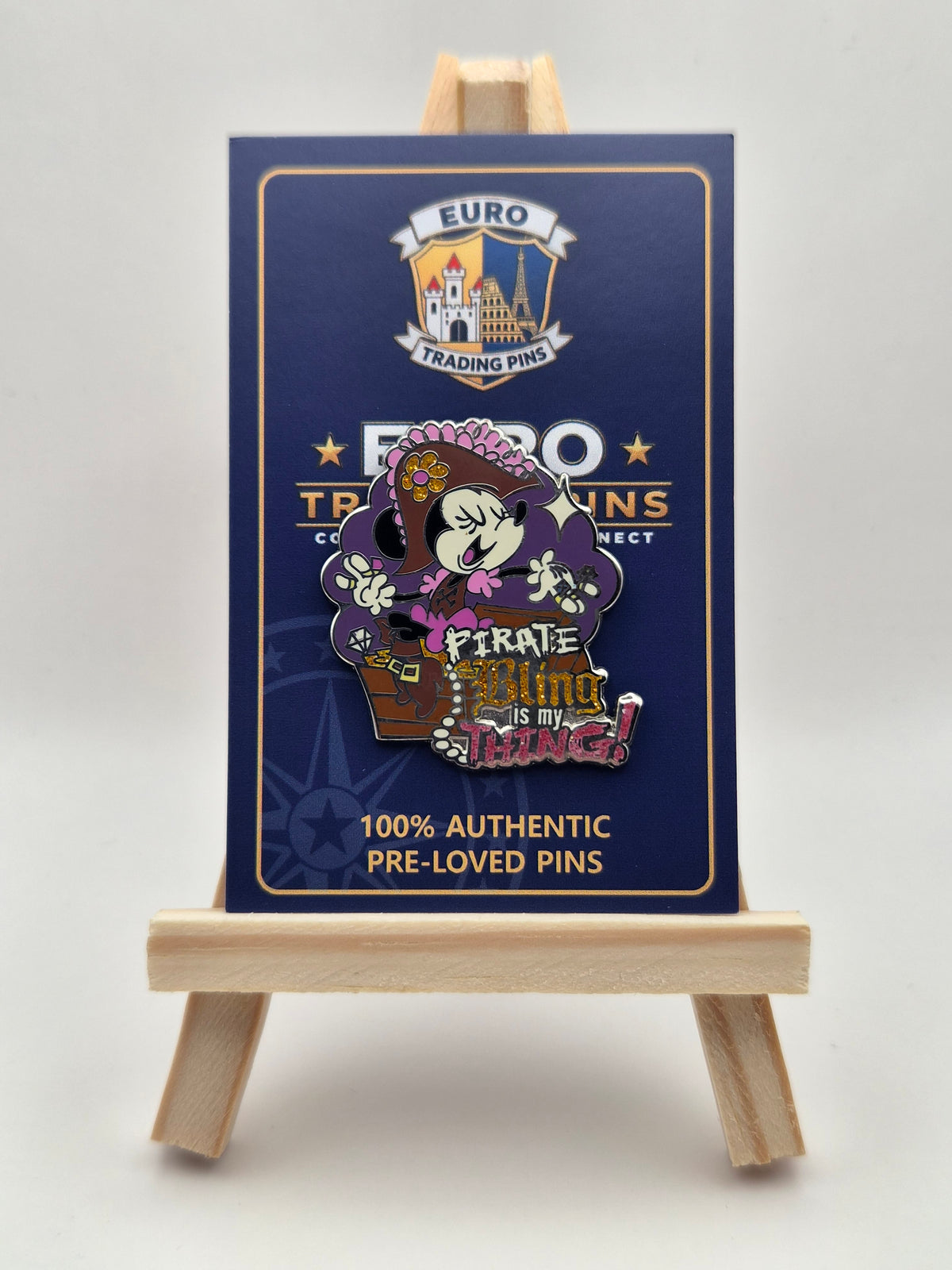 Pirates of the Caribbean Minnie Mouse - Pirate Bling is My Thing - 100% Authentic Disney Pin