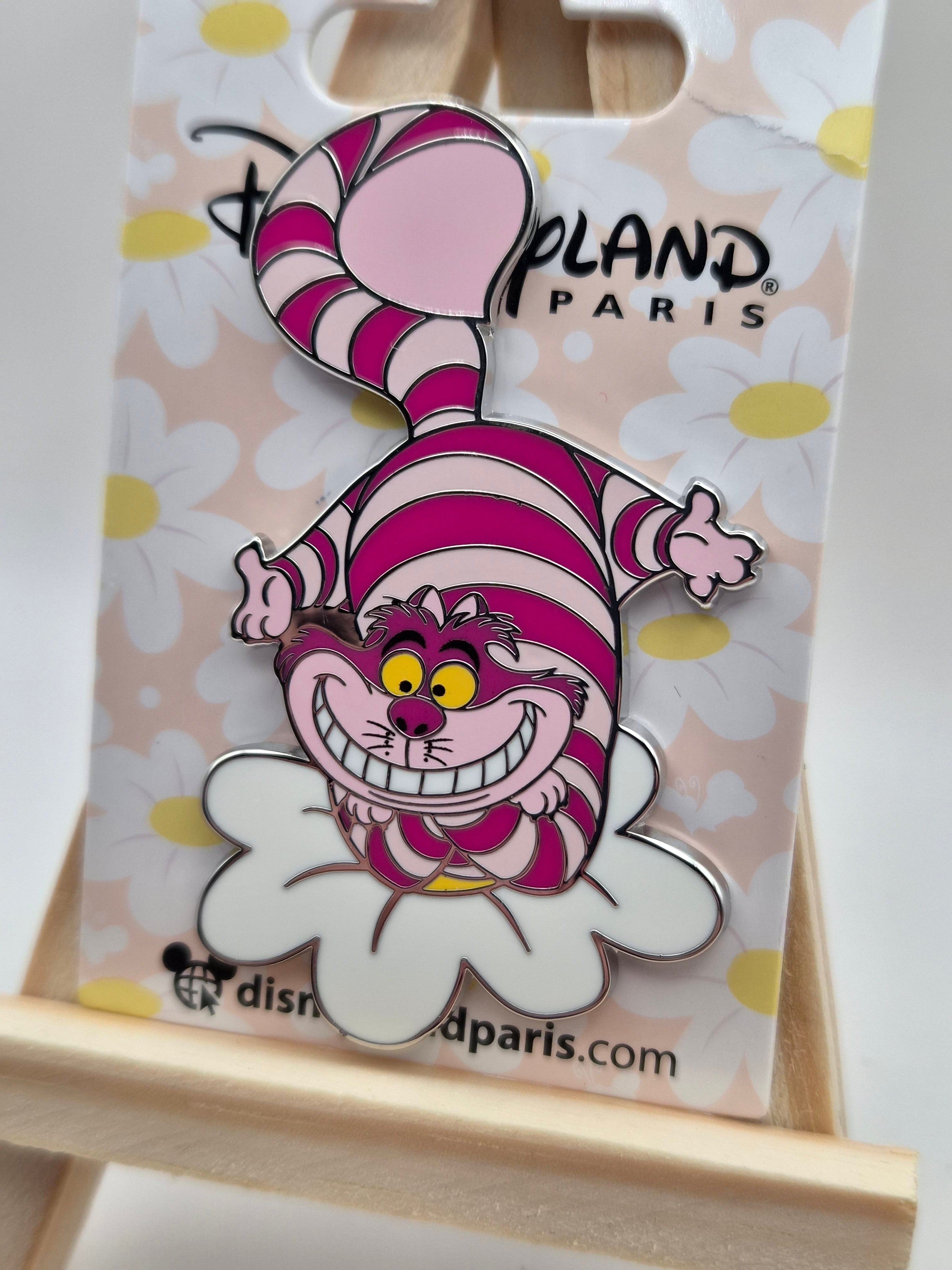 Cheshire Cat on Flowers - Alice in Wonderland - Disneyland Paris Pin