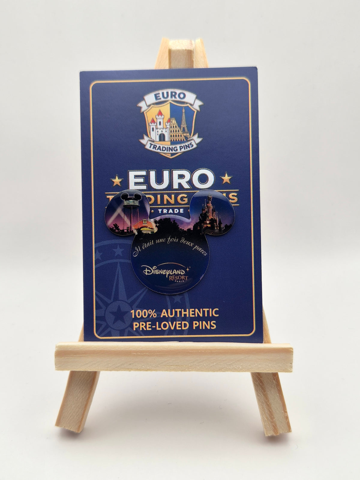 "Il était une fois deux parcs" - Disneyland Paris - 100% Authentic Disney Pin
