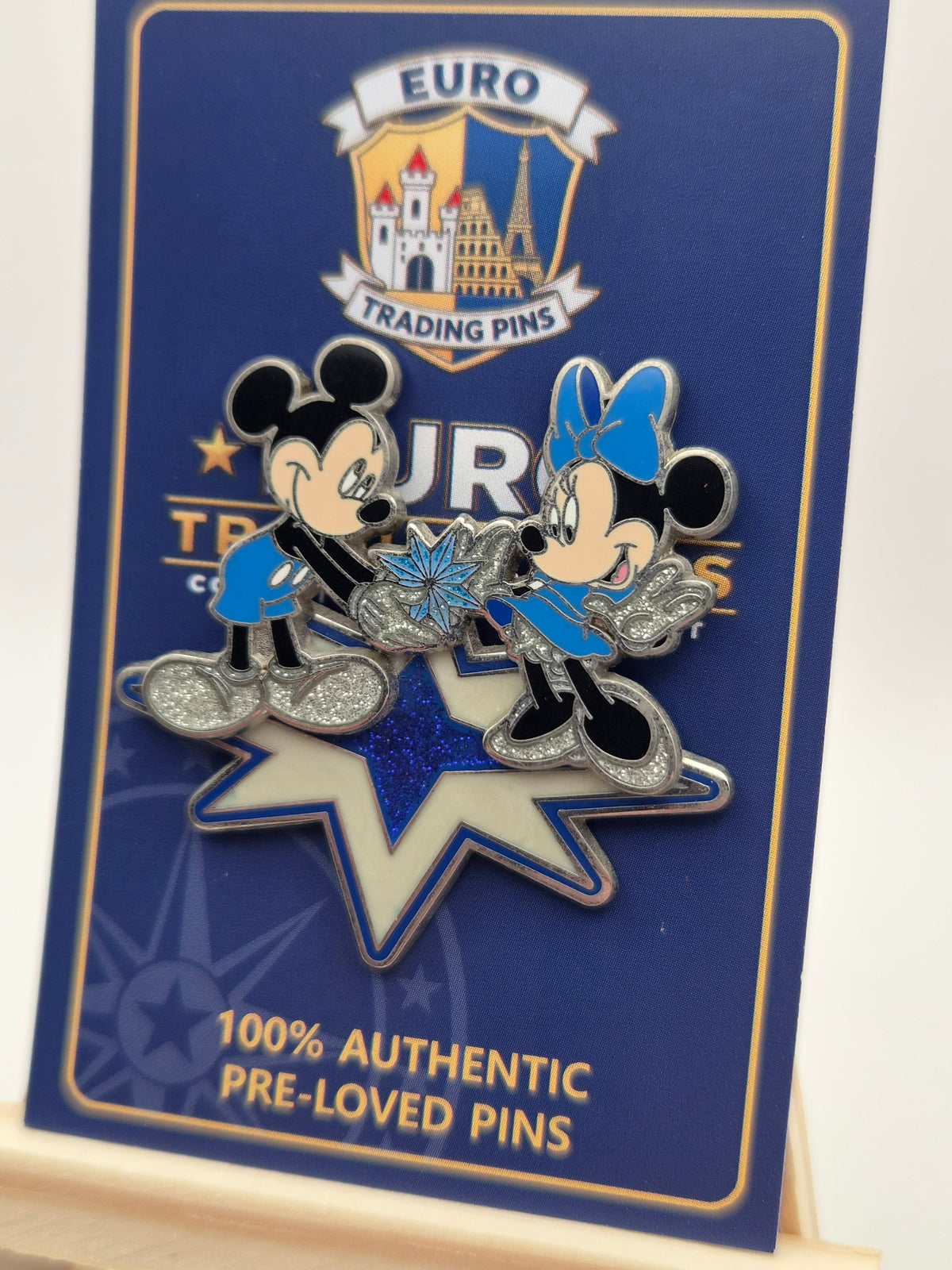 Mickey Mouse and Minnie Mouse - 25th Anniversary Disneyland Paris - 100% Authentic Disney Pin